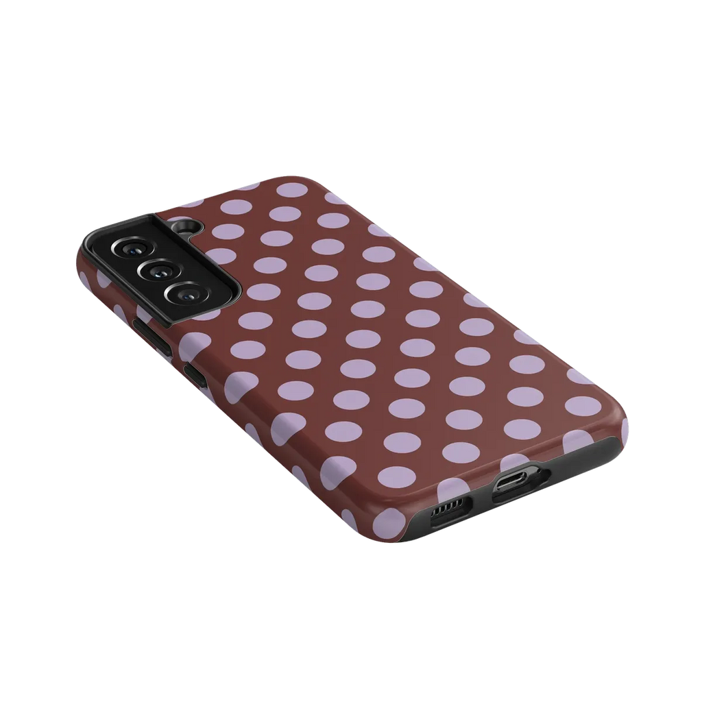 Spotted in SoHo | Burgundy Polka Dot Case