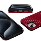 On the Dot | Maroon Polka Dot Case
