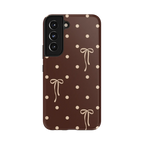 Teddy Bows | Brown Polka Dot Case