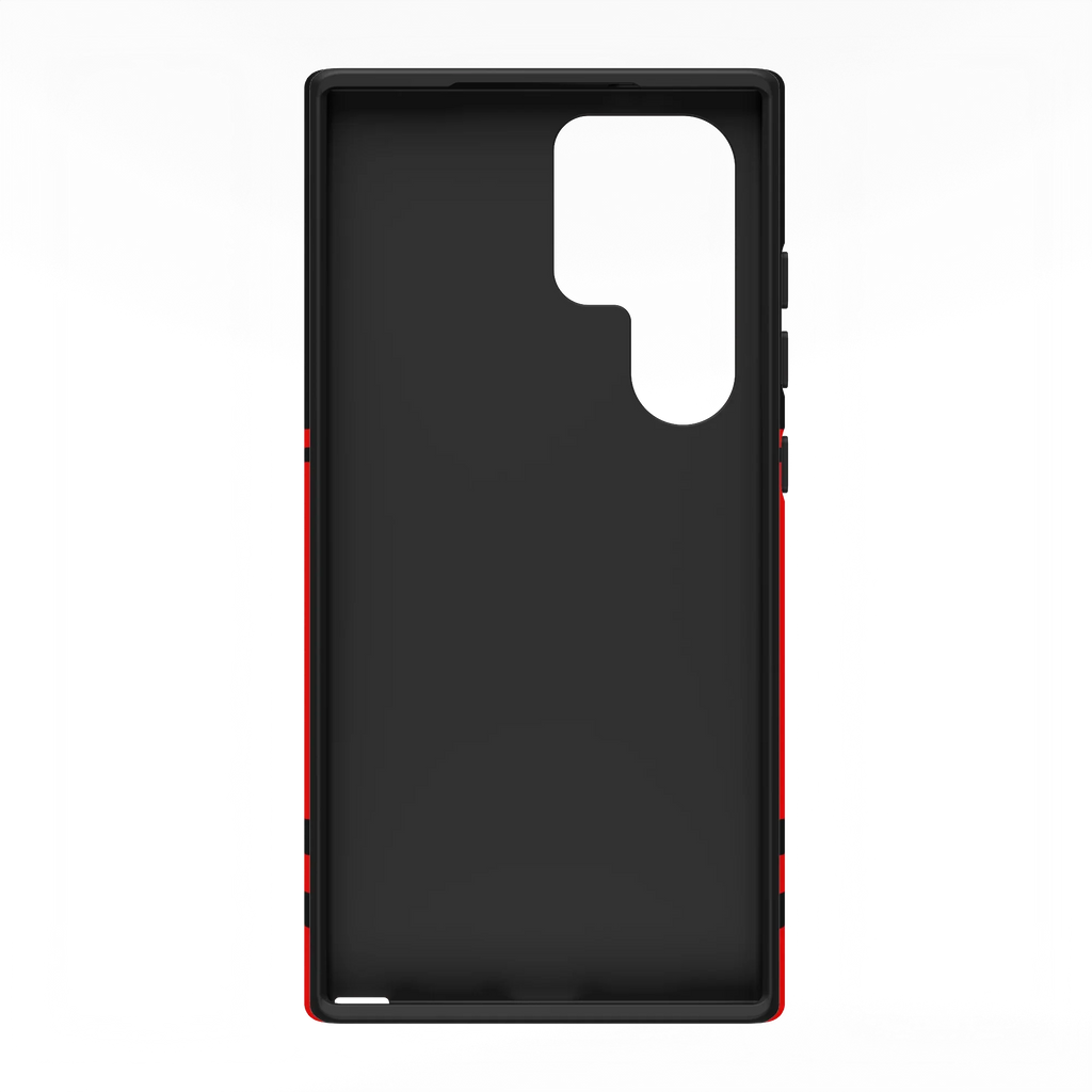 Storm Warning | Black & Red Stripes Case