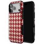 Scarlet Stitch | Red Houndstooth Case