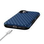 On the Dot | Navy Polka Dot Case