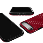 On the Dot | Maroon Polka Dot Case