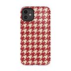Scarlet Stitch | Red Houndstooth Case