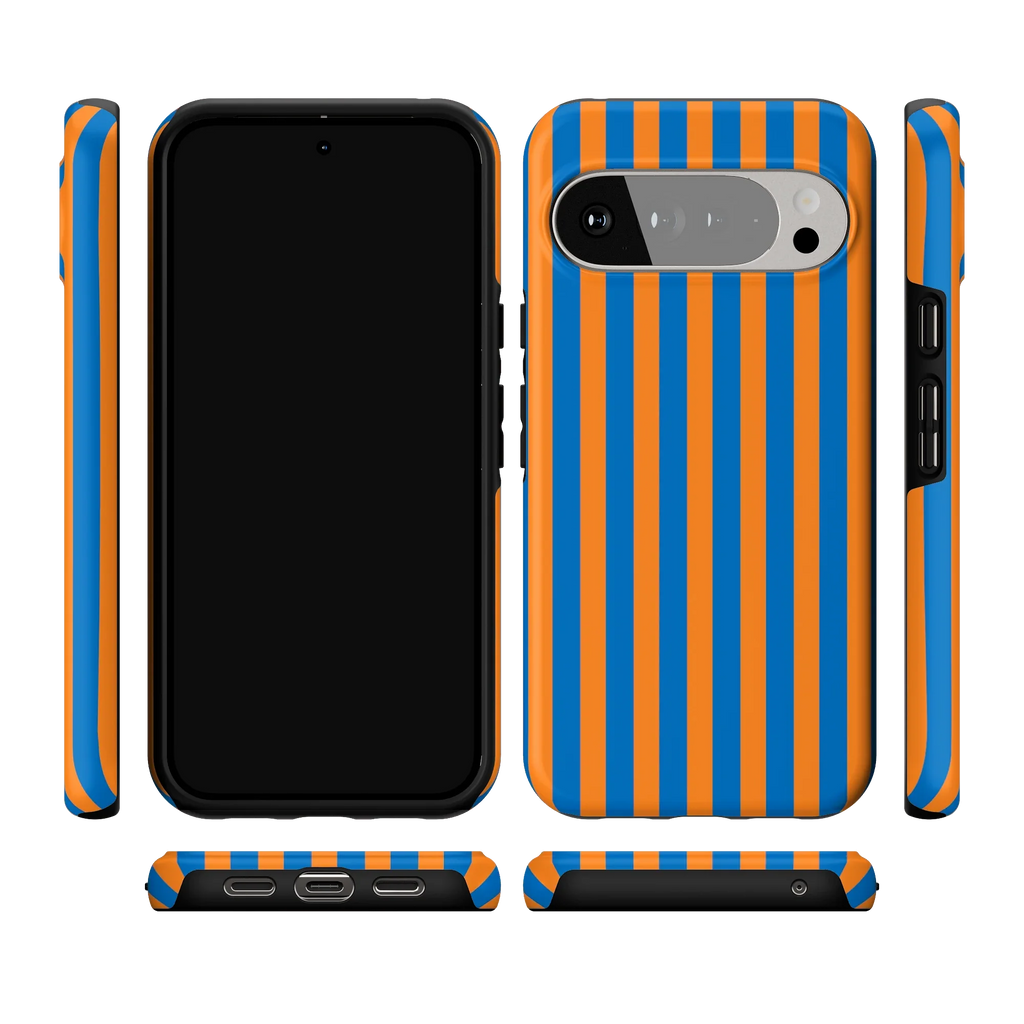 Go New York | Blue & Orange Stripes Case