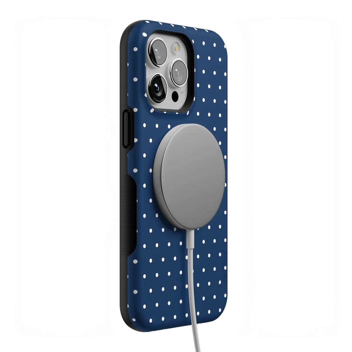 On the Dot | Navy Polka Dot Case