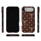 Teddy Bows | Brown Polka Dot Case