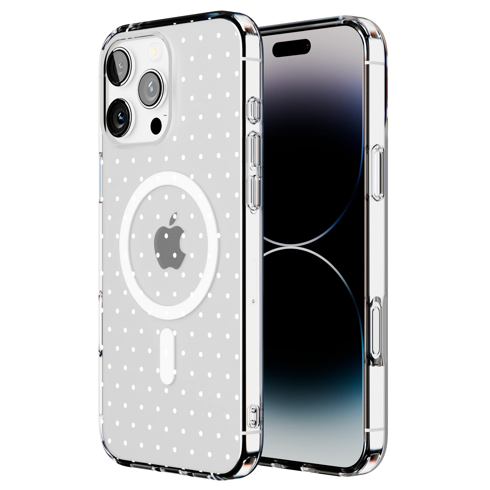 On the Dot | White Polka Dot Case