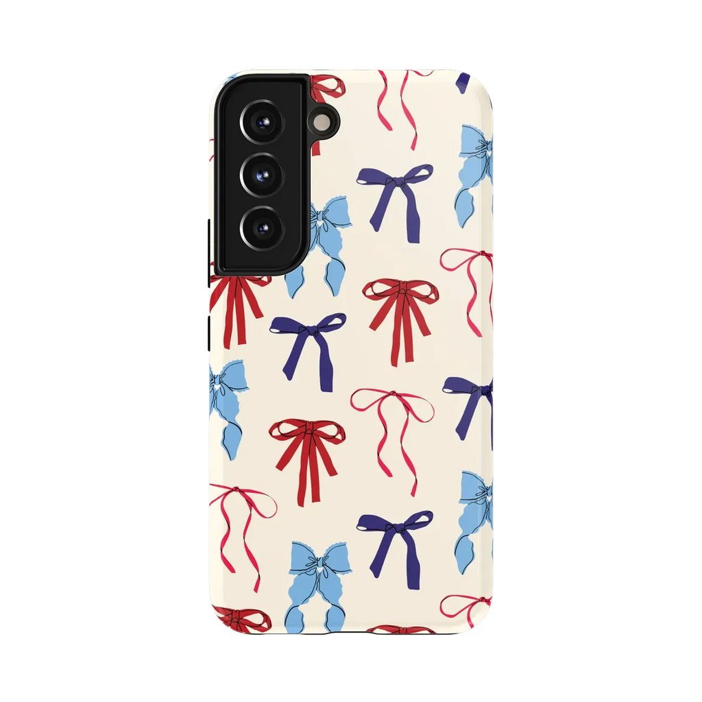 American Girlie | Red White & Blue Bows Case