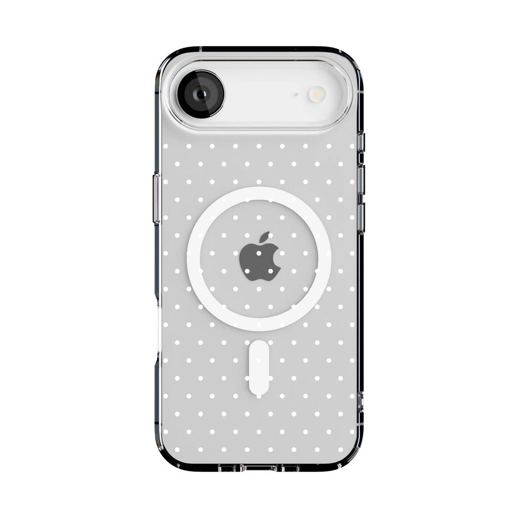 On the Dot | White Polka Dot Case