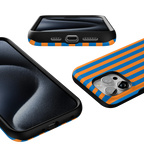 Go New York | Blue & Orange Stripes Case