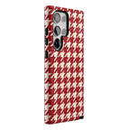 Scarlet Stitch | Red Houndstooth Case