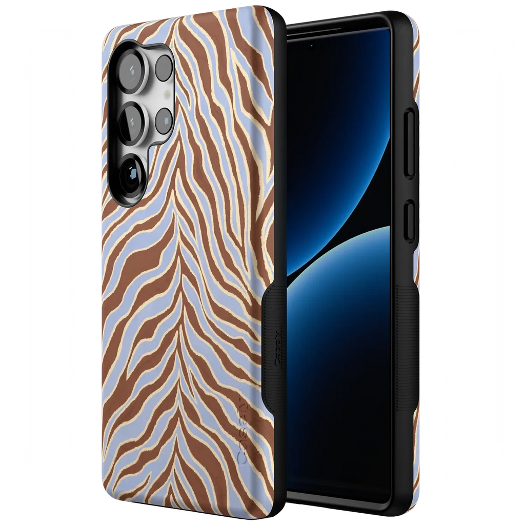 Untamed | Brown & Blue Zebra Case
