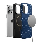 On the Dot | Navy Polka Dot Case