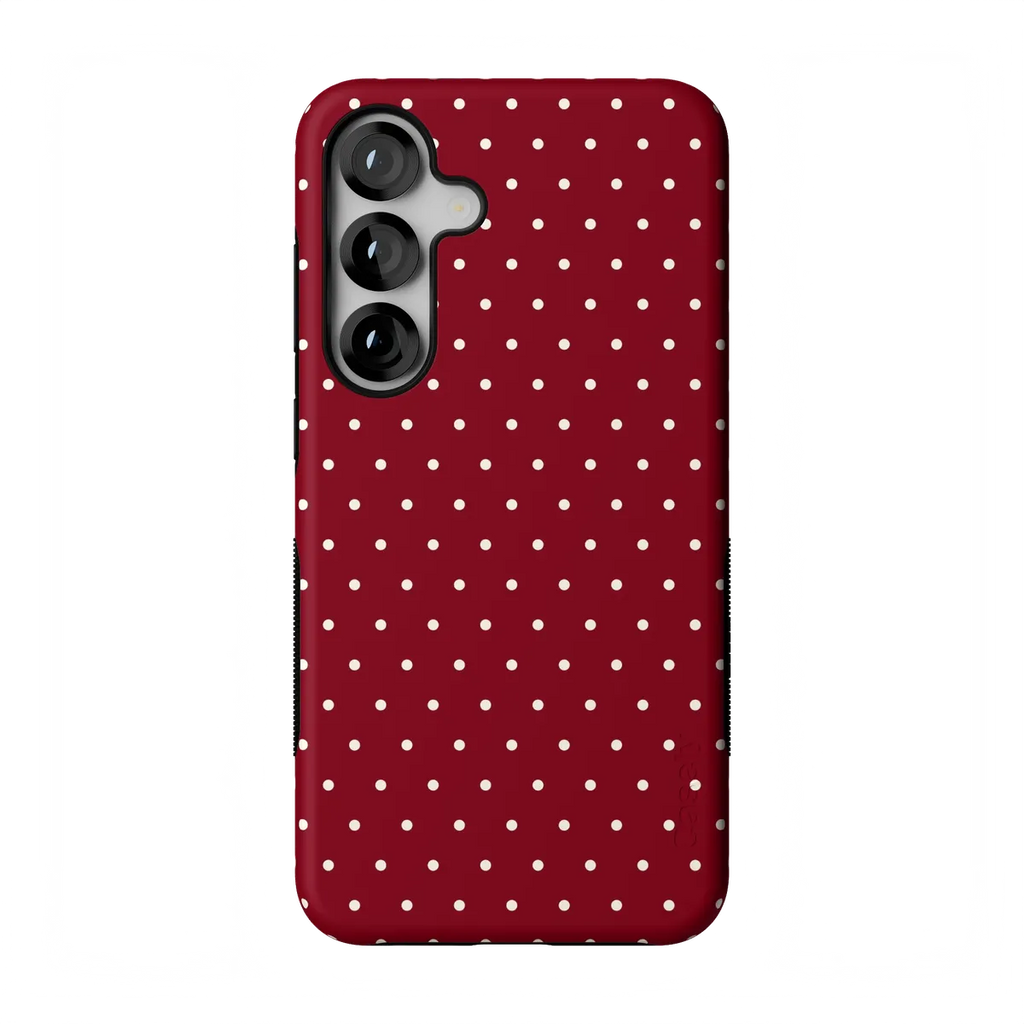 On the Dot | Maroon Polka Dot Case