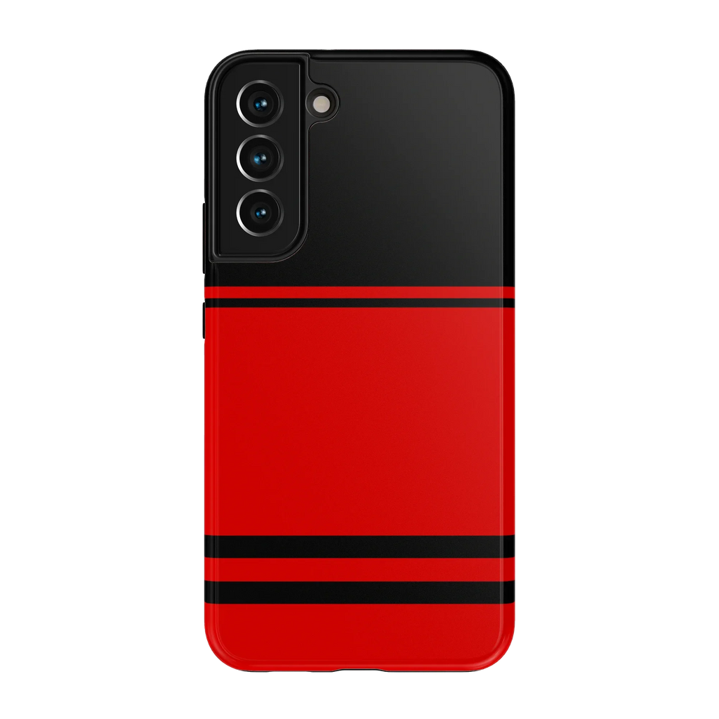 Storm Warning | Black & Red Stripes Case