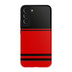 Storm Warning | Black & Red Stripes Case