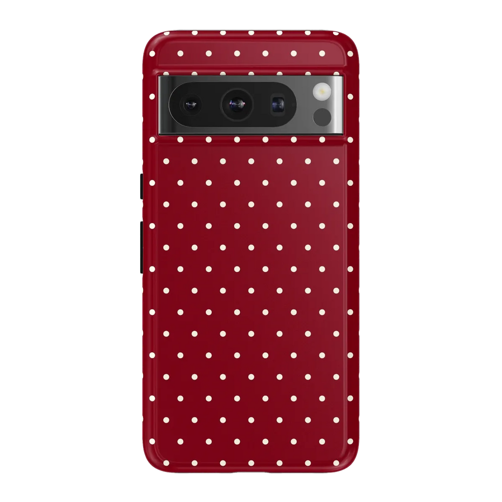 On the Dot | Maroon Polka Dot Case