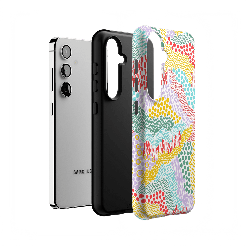 Color Me Happy | Pattern Colorblock Case