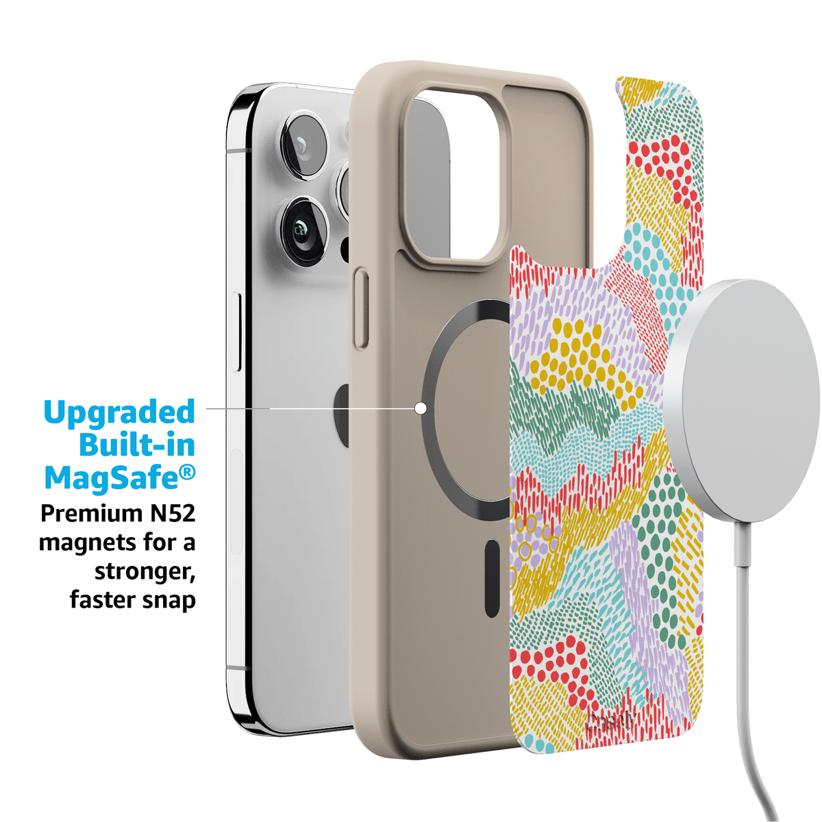 Color Me Happy | Pattern Colorblock Case