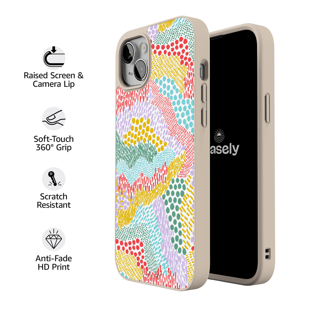 Color Me Happy | Pattern Colorblock Case