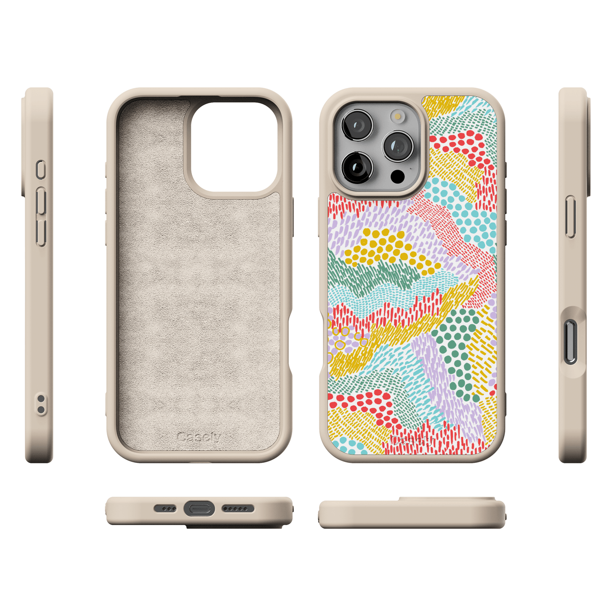 Color Me Happy | Pattern Colorblock Case