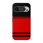 Storm Warning | Black & Red Stripes Case