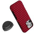 On the Dot | Maroon Polka Dot Case