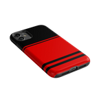 Storm Warning | Black & Red Stripes Case