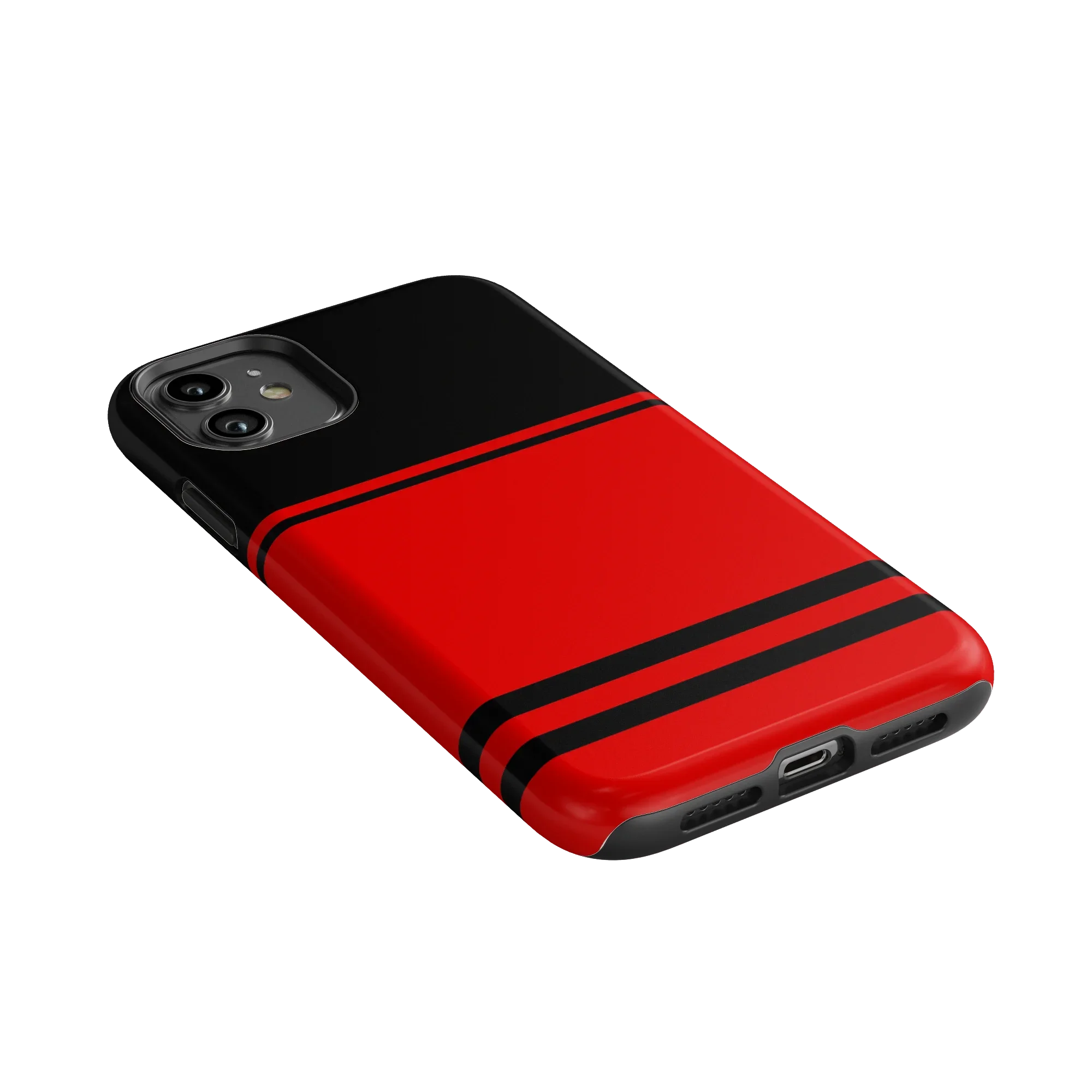 Storm Warning | Black & Red Stripes Case