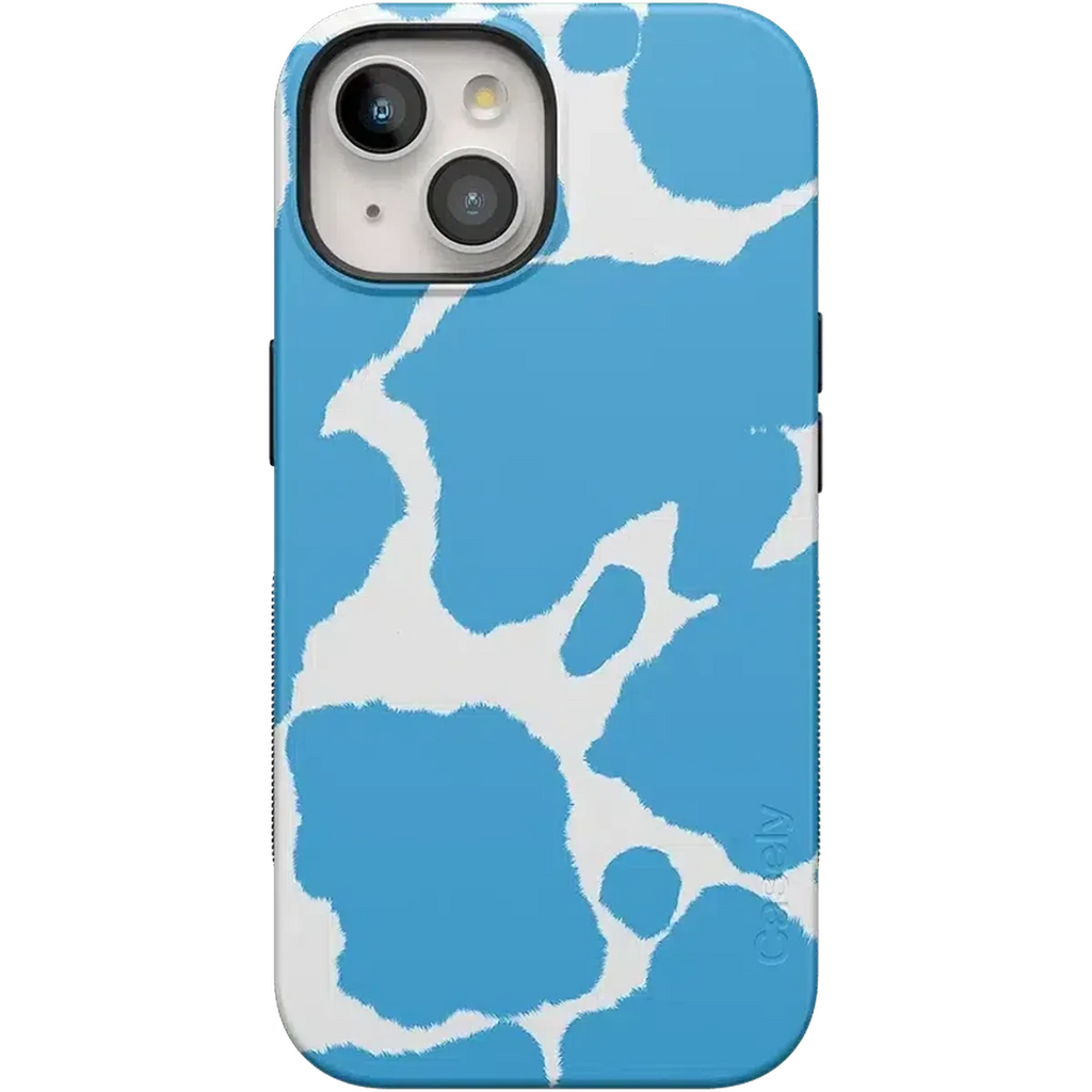 Current MOOd | Light Blue Cow Print Case