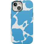 Current MOOd | Light Blue Cow Print Case