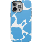 Current MOOd | Light Blue Cow Print Case
