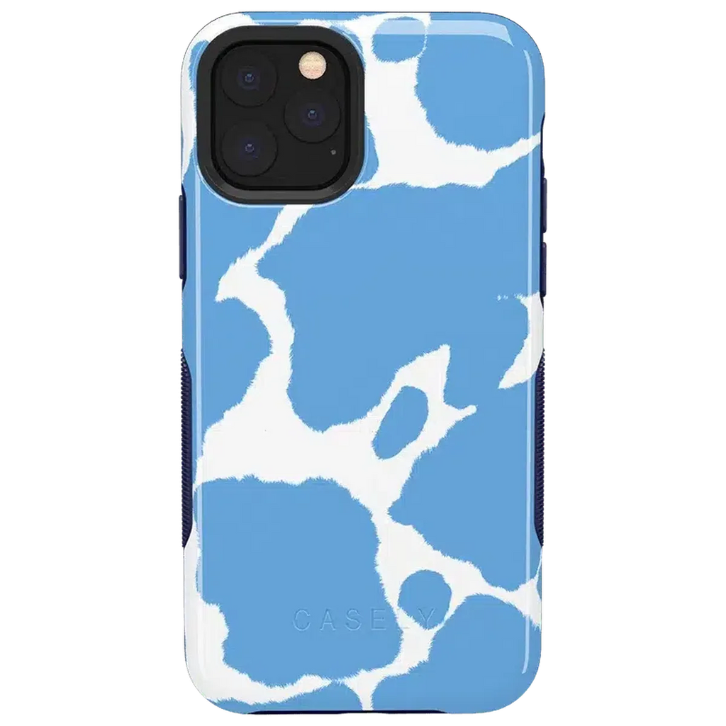 Current MOOd | Light Blue Cow Print Case