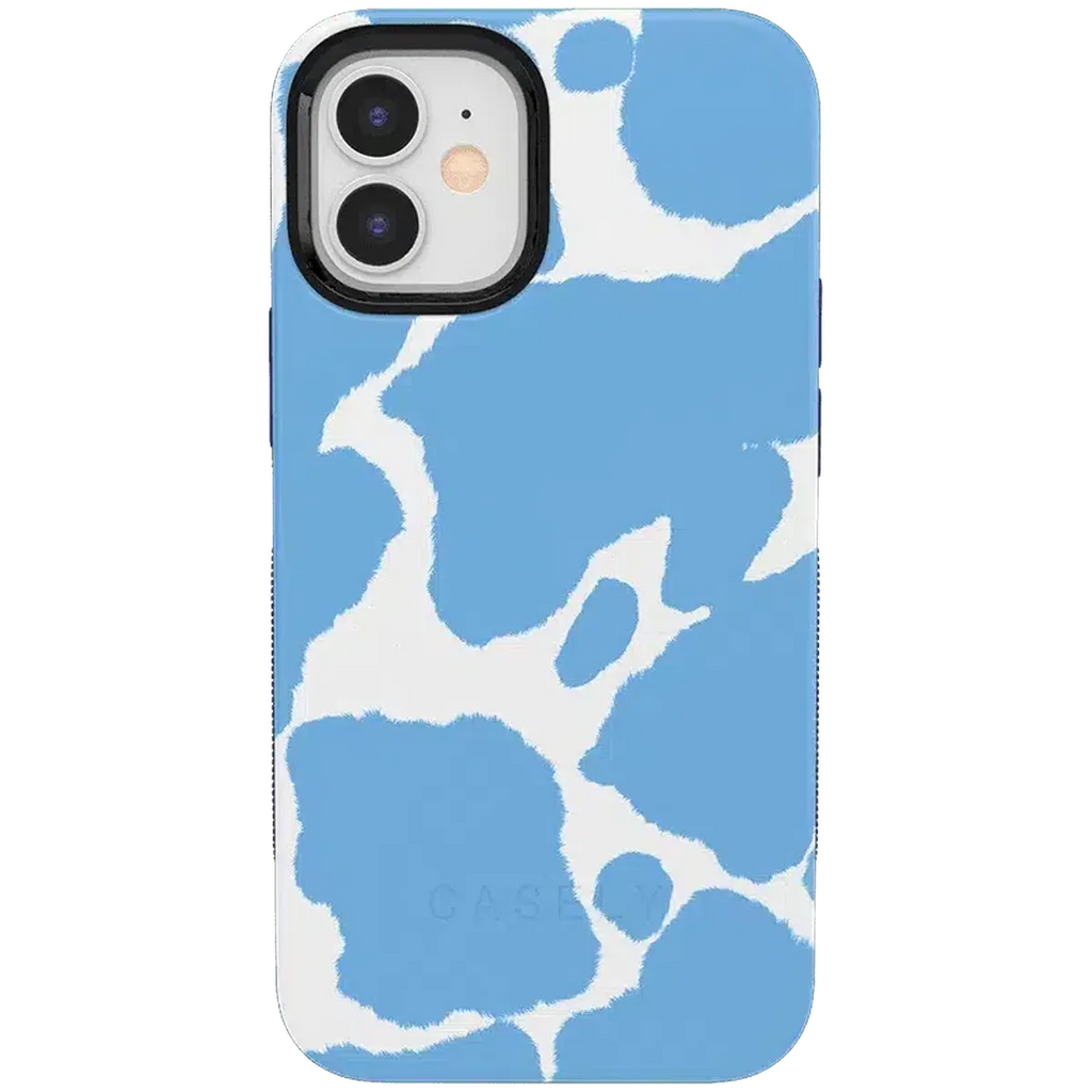 Current MOOd | Light Blue Cow Print Case