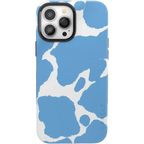 Current MOOd | Light Blue Cow Print Case
