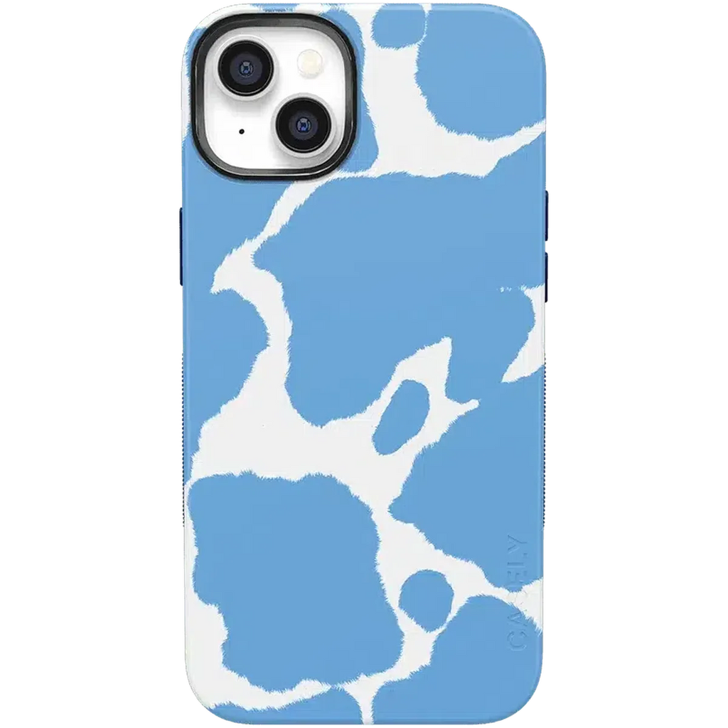 Current MOOd | Light Blue Cow Print Case