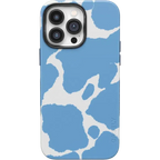 Current MOOd | Light Blue Cow Print Case