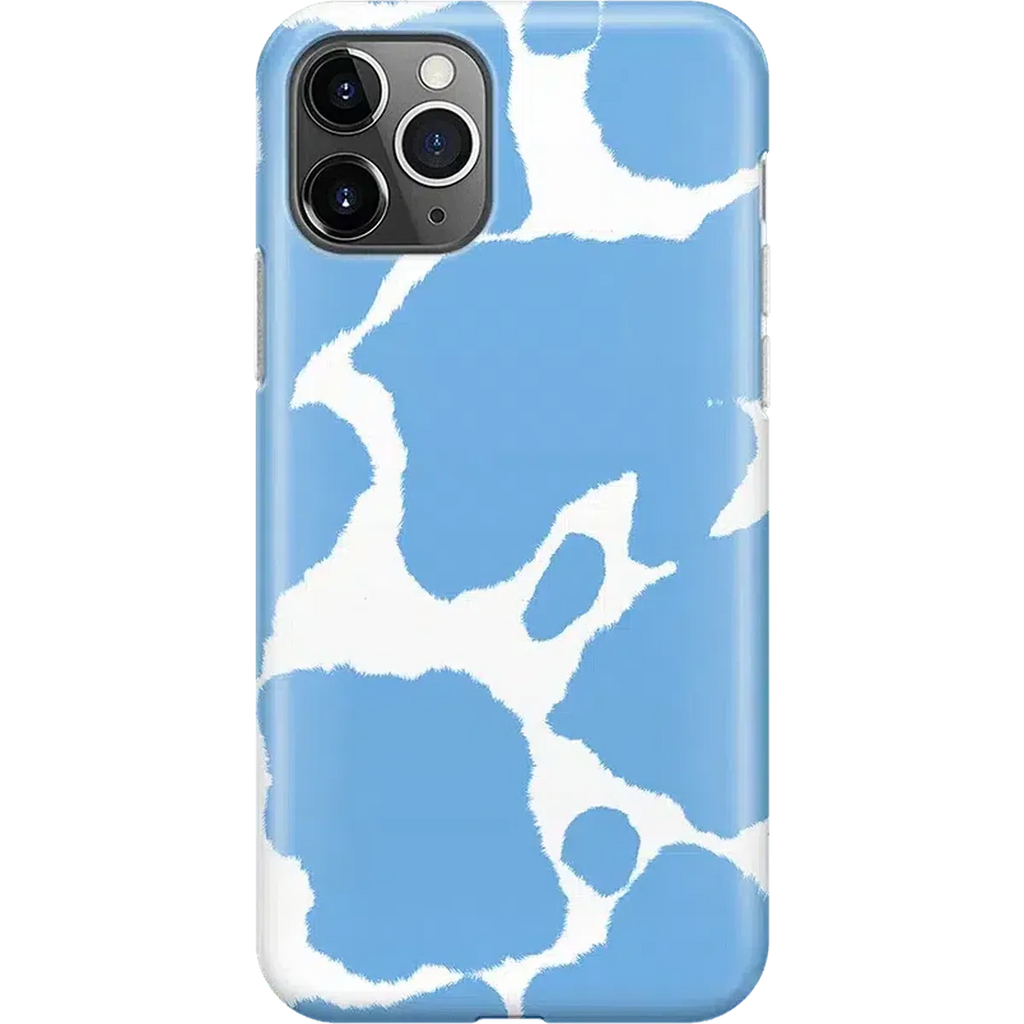 Current MOOd | Light Blue Cow Print Case