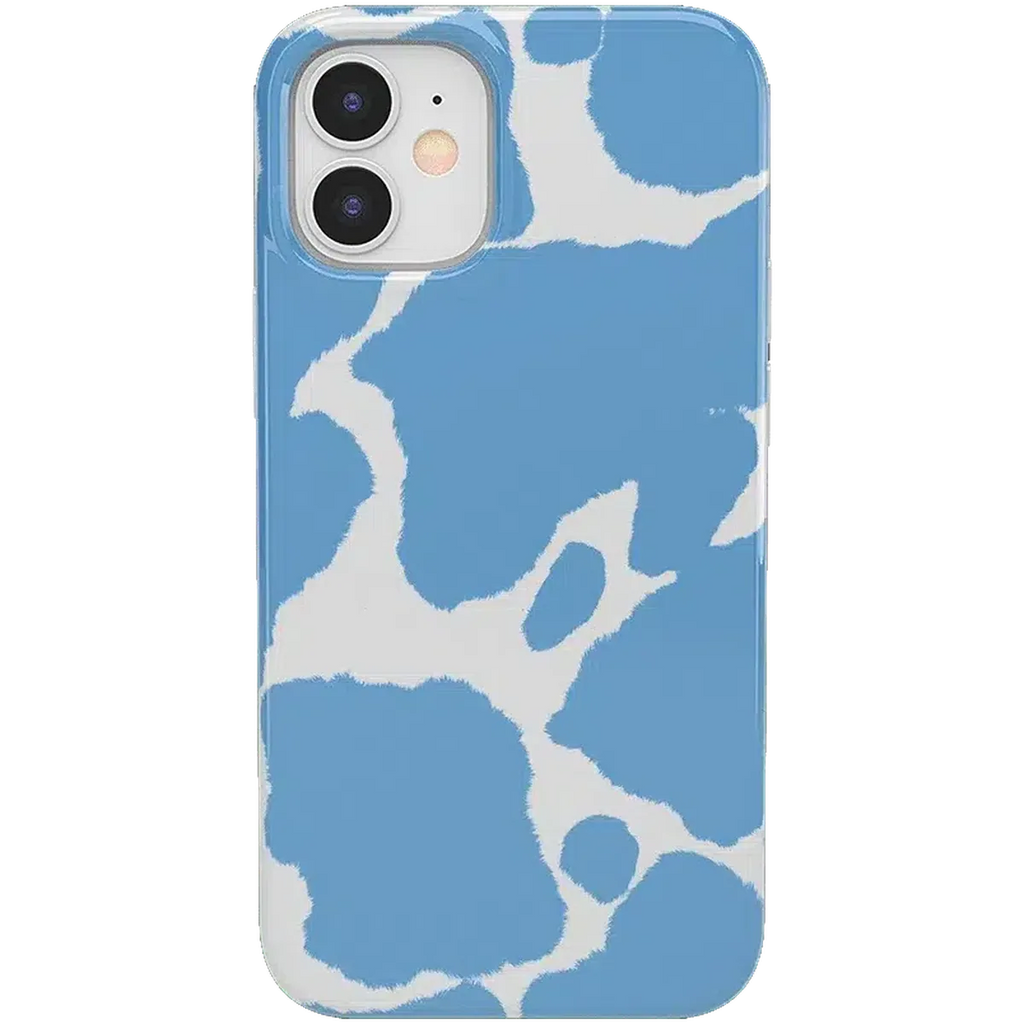 Current MOOd | Light Blue Cow Print Case