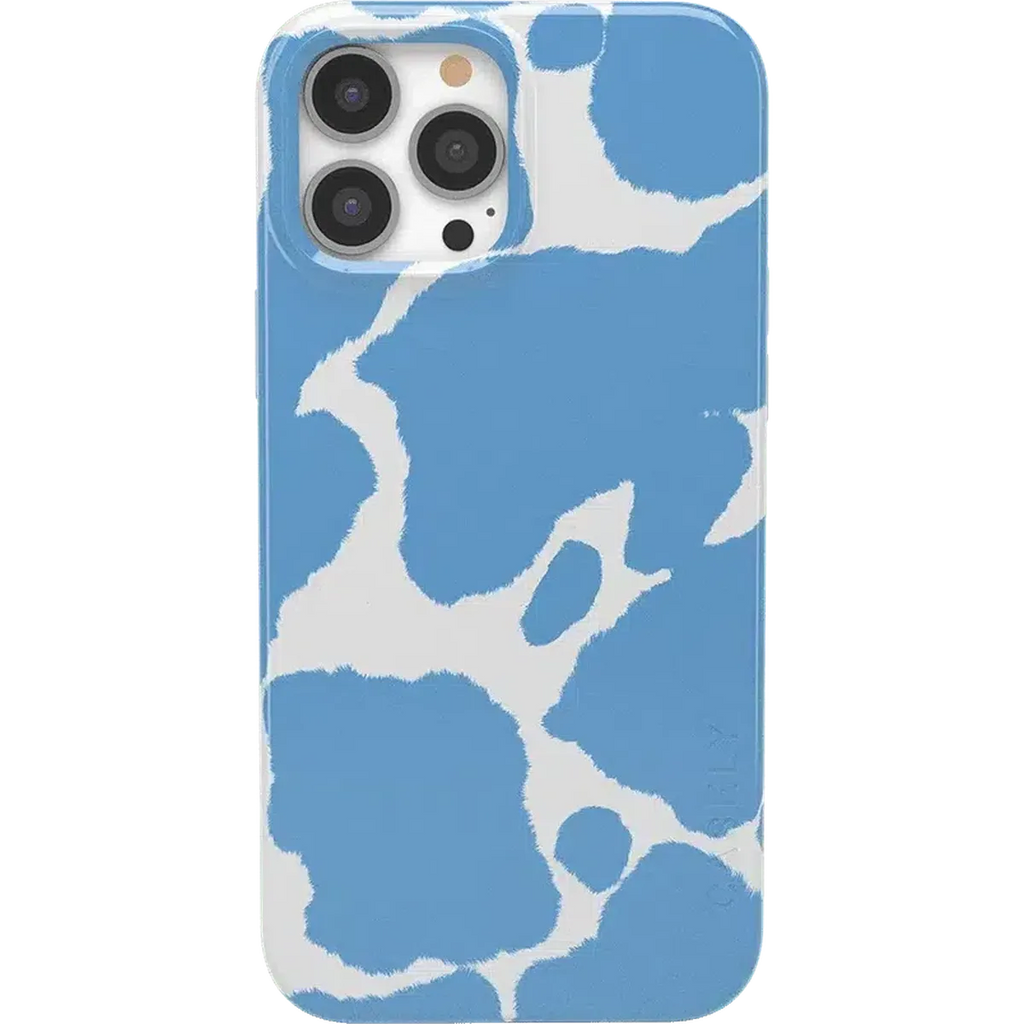 Current MOOd | Light Blue Cow Print Case