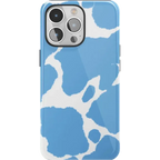 Current MOOd | Light Blue Cow Print Case