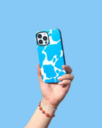 Current MOOd | Light Blue Cow Print Case