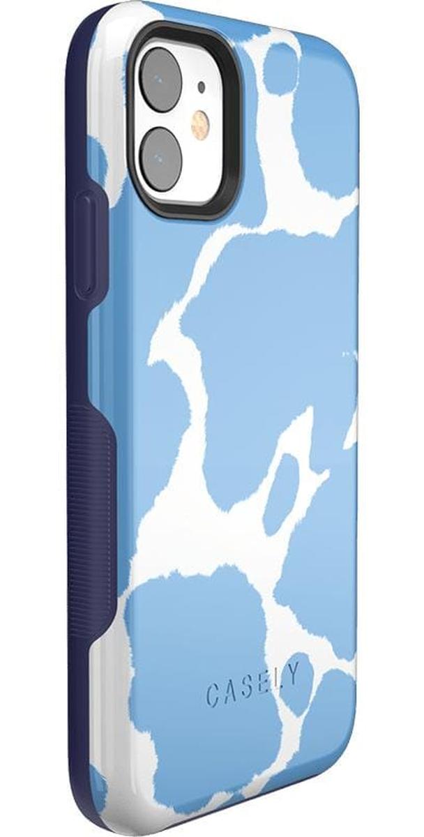 Current MOOd | Light Blue Cow Print Case