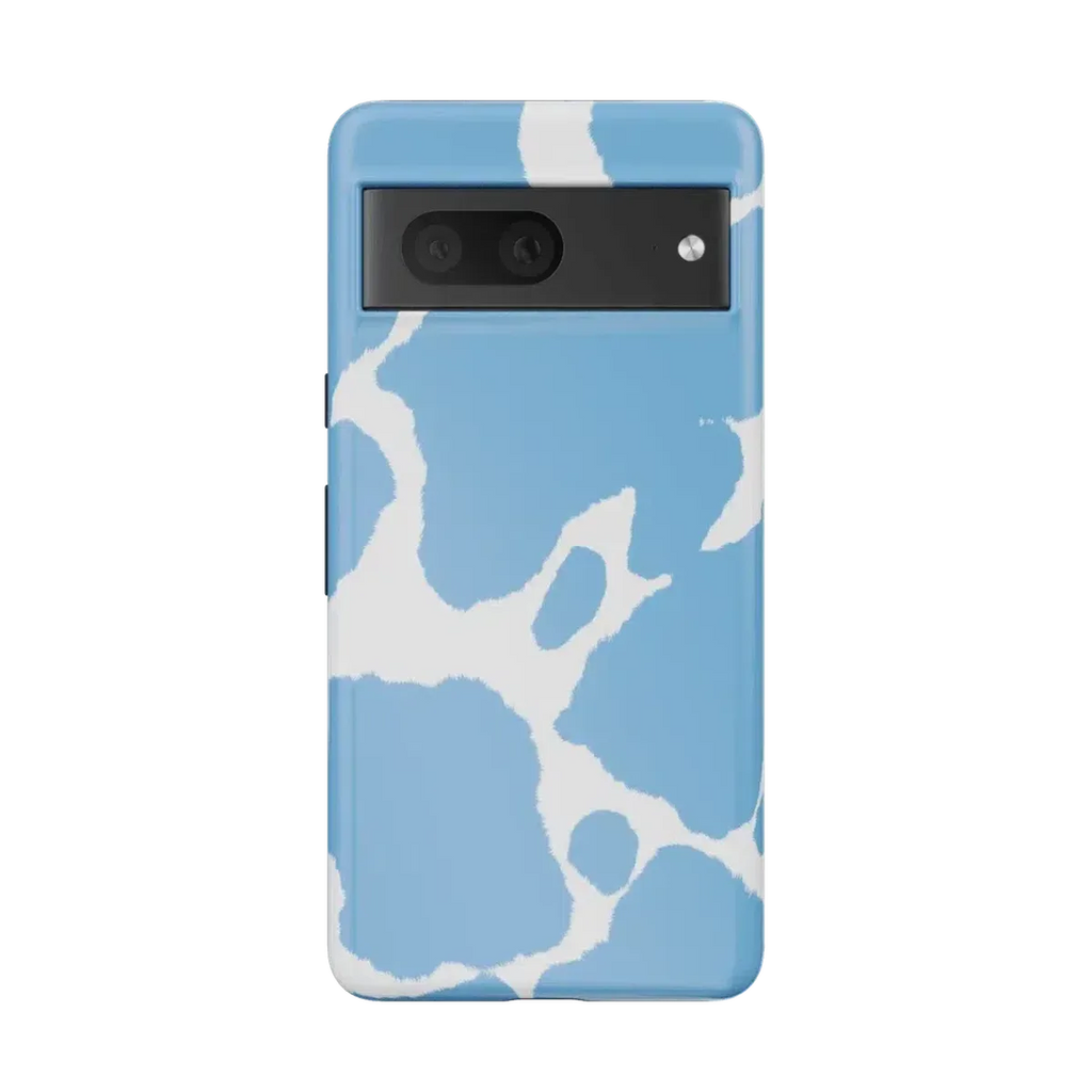 Current MOOd | Light Blue Cow Print Google Pixel Case