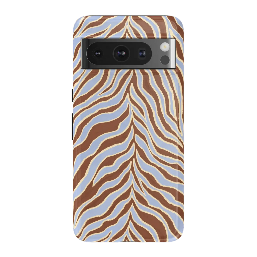 Untamed | Brown & Blue Zebra Case