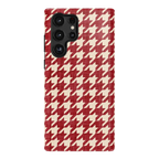 Scarlet Stitch | Red Houndstooth Case