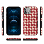 Scarlet Stitch | Red Houndstooth Case