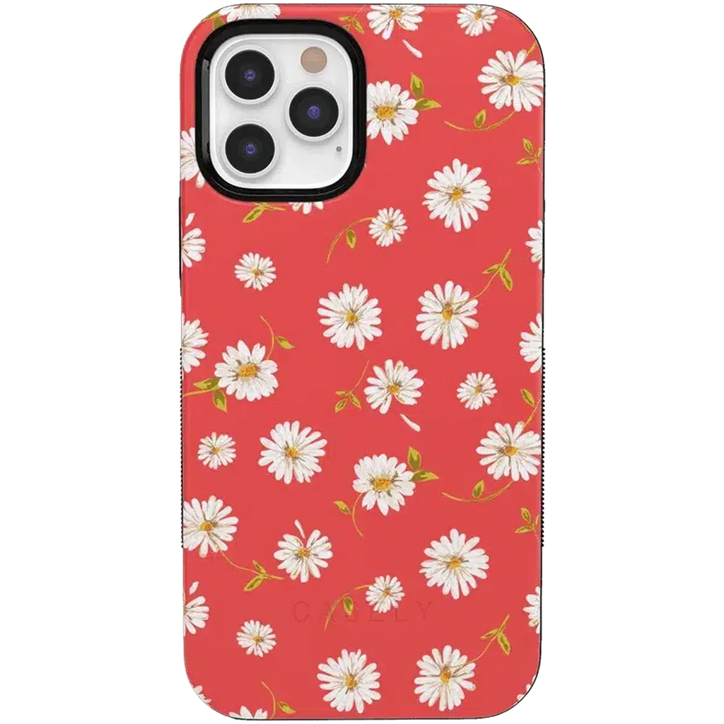 Daisy Daydream | Red Coral Floral Case