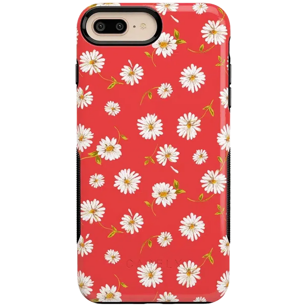 Daisy Daydream | Red Coral Floral Case